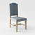 Elegant Oak Carter Dining Chair 3D model small image 1