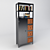 Industrial Bookcase with Vintage Style 3D model small image 1