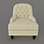 Elegant MESTRE Armchair by FRATELLI BARRI 3D model small image 2