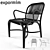 FONTAL Rattan Lounge Chair: Sophisticated Comfort 3D model small image 1