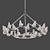 Winged Glass Chandelier by Laura Kirar 3D model small image 3