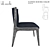Kelly Wearstler Canon Dining Chair 3D model small image 2