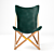 Genuine Leather Emy Chair 3D model small image 2