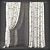 Adorable Kids Room Curtains 3D model small image 1