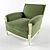 Chic Pierre Club Chair: Timeless Elegance 3D model small image 1