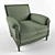 Chic Pierre Club Chair: Timeless Elegance 3D model small image 3