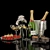 Elegant Bollinger Champagne Set 3D model small image 1