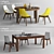 Italian Calligaris Tables & Chairs 3D model small image 1