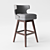 Contemporary Swivel Bar Stool 3D model small image 1