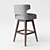 Contemporary Swivel Bar Stool 3D model small image 2