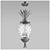 Antique Nickel Plantation Chandelier 3D model small image 1