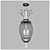 Antique Nickel Plantation Chandelier 3D model small image 2