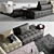 Modern Minotti Lawrence Clan Seating 3D model small image 2