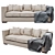 Elegant Toulouse Sofa by Dantone 3D model small image 1
