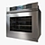 DYO130FS: Sleek Stainless Steel Electric Oven 3D model small image 1