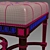 Elegant Parisienne Footstool 3D model small image 2