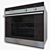 Compact Stainless Steel Double Oven 3D model small image 1