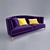 Luxury Busnelli Tresor Sofa 3D model small image 1