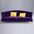 Luxury Busnelli Tresor Sofa 3D model small image 2