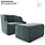 Gallotti & Radice First: Elegant Armchair Set 3D model small image 1