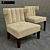 Elegant Bellotti Chairs 3D model small image 1