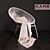 Spagetti Chair: Modern Polyethylene and Steel Seat 3D model small image 1