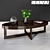 Modern Selva Criss Cross Coffee Table 3D model small image 1