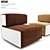 Pierre Cardin Lounge Chairs: Sleek and Stylish Seating 3D model small image 1