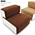 Pierre Cardin Lounge Chairs: Sleek and Stylish Seating 3D model small image 2