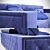 Elegant Modern Polo Sofa 3D model small image 2