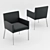 Modern Minimalist Manet Chair 3D model small image 1