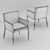 Modern Minimalist Manet Chair 3D model small image 2