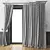 Elegant Window Drapes 3D model small image 1