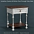 Farmhouse Chic Rub-Through Side Table 3D model small image 1