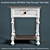 Farmhouse Chic Rub-Through Side Table 3D model small image 2