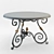 Elegant Wrought Iron Table | Ralph Lauren Home 3D model small image 1