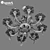 Elegant Crystal Chandelier 3D model small image 3