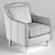 Modern Minimalist Club Chair 3D model small image 3