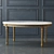 Eloquence Vintage Coffee Table: Distressed Gilt 3D model small image 1