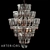Bottle Stacked Chandelier 3D model small image 1