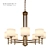 Elegant Zoey Chandelier - Illuminate Every Space 3D model small image 1