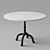 Elegant Iron Bistro Table 3D model small image 1