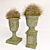 Elegant Vase Duo Set 3D model small image 2