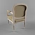 Robert Arm Chair: Stylish and Sturdy Armchair 3D model small image 2