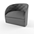 Cozy Ergonomic Armchair 3D model small image 3