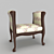 Amadeus Single Seat Banquette 3D model small image 1