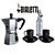 Italian Perfection: Bialetti Moka Set 3D model small image 1