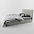 Bonaldo Modern King Size Bed 3D model small image 2