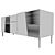 Devina Nais 2000mm Drawer: Spacious & Stylish 3D model small image 3