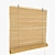 Natural Bamboo Roll Blind & Plastic Window: Elegant Window Covering 3D model small image 2
